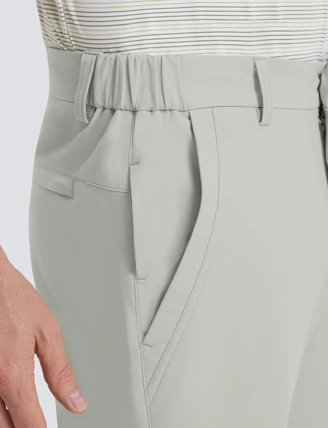 M MAELREG Golf Pants Men Lightweight with 5 Pockets - 30"/32"/34" Stretch Water-Resistant Casual Flat Front Mens Dress Pants