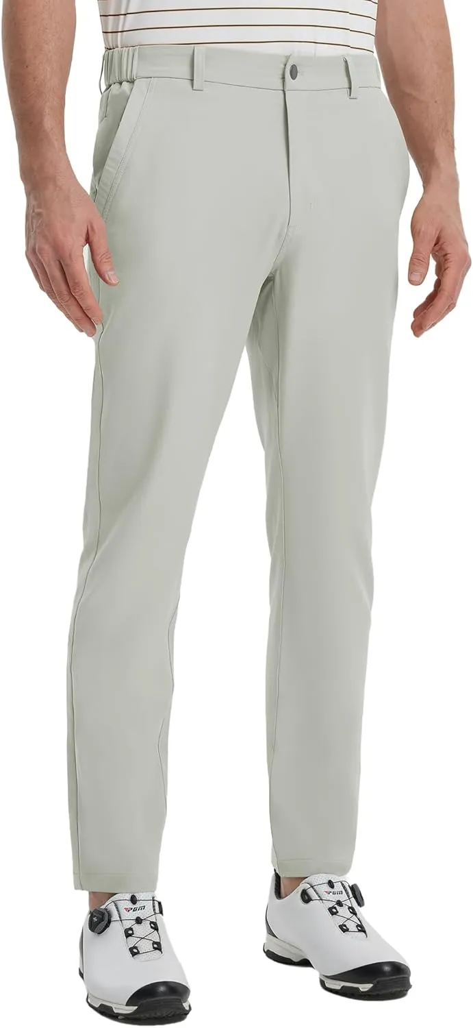 M MAELREG Golf Pants Men Lightweight with 5 Pockets - 30"/32"/34" Stretch Water-Resistant Casual Flat Front Mens Dress Pants