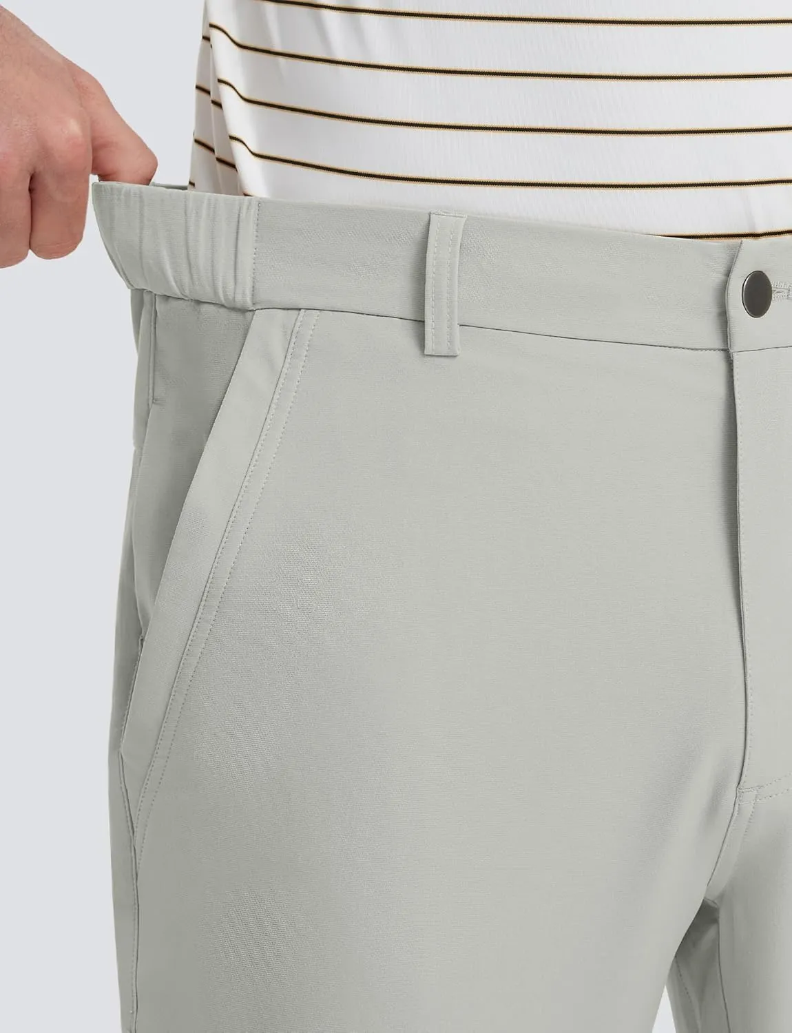 M MAELREG Golf Pants Men Lightweight with 5 Pockets - 30"/32"/34" Stretch Water-Resistant Casual Flat Front Mens Dress Pants