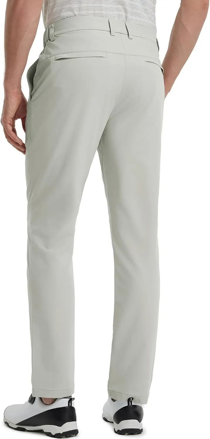 M MAELREG Golf Pants Men Lightweight with 5 Pockets - 30"/32"/34" Stretch Water-Resistant Casual Flat Front Mens Dress Pants