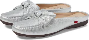 Marc Joseph New York Women's Diane Street Loafer, Silver Grainy, 8