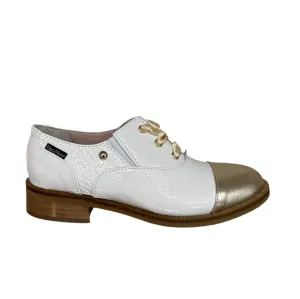 Marco Moreo Cream & Gold Brogue