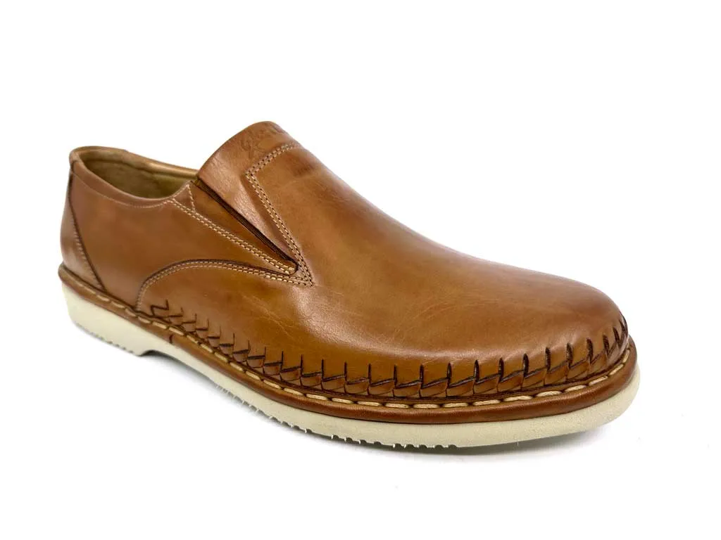 Marlo Tan Men's Leather Driver Shoes