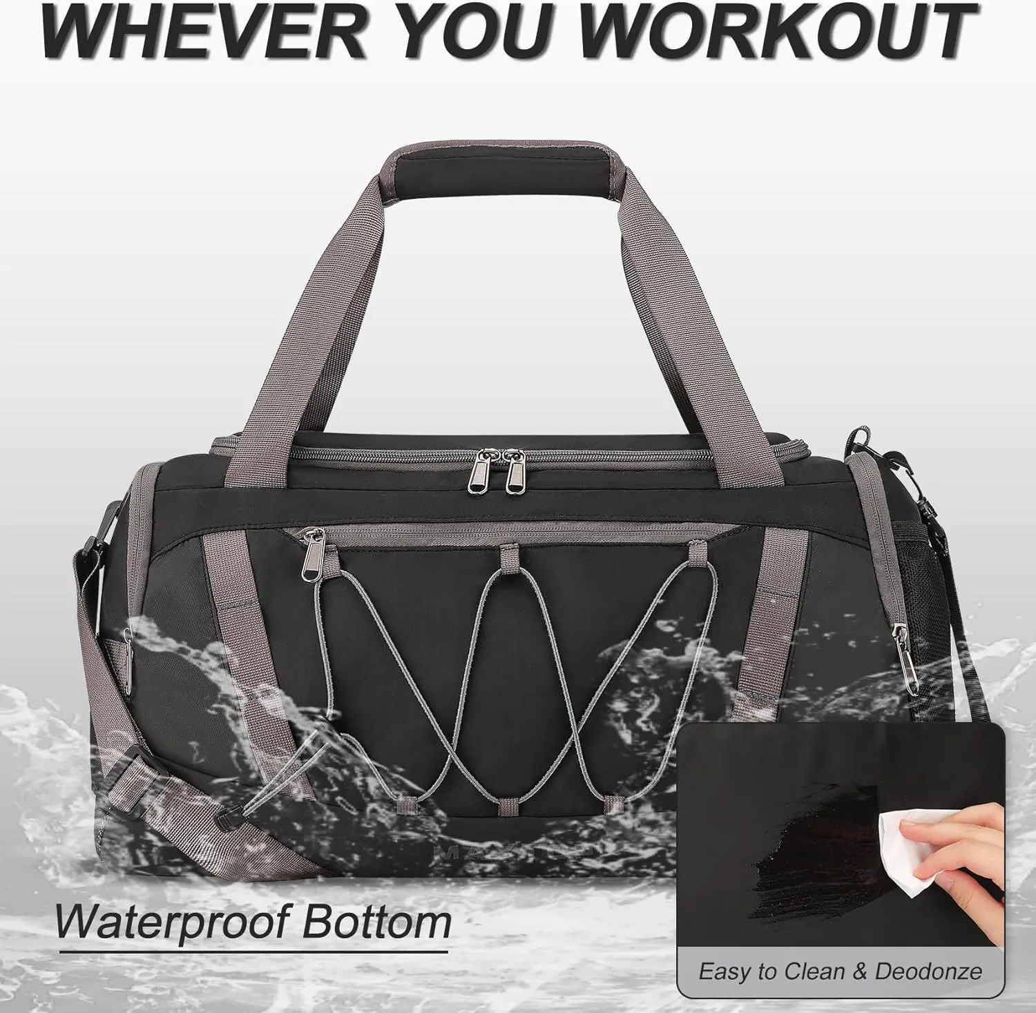 MAXTOP Travel Duffle Bag for Women Carry On Tote Weekender Overnight Bag Large Capacity Duffel Bag With Shoe Compartment,Gym Tote Bag with Dry and Wet Separation
