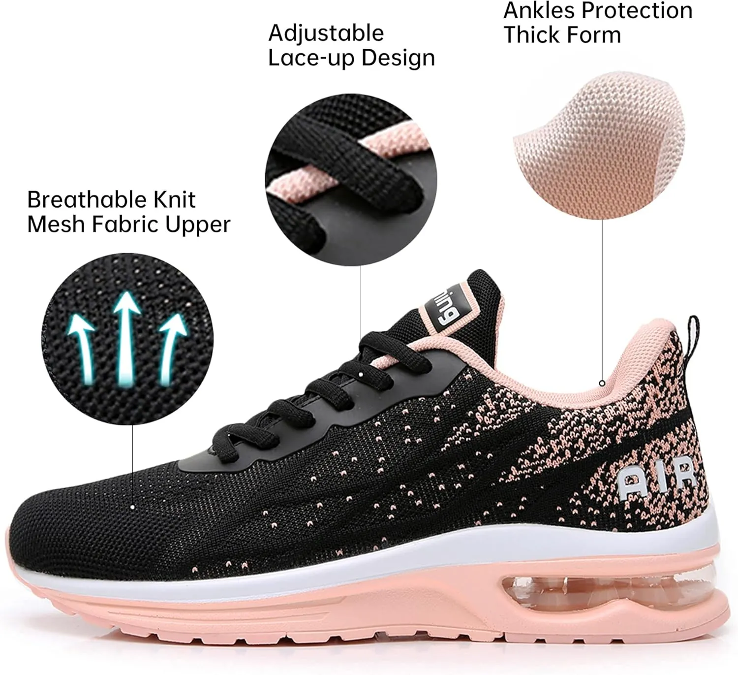 MEHOTO Womens Tennis Shoes Athletic Running Shoes Fashion Walking Sneaker for Sport Fitness Gym Jogging