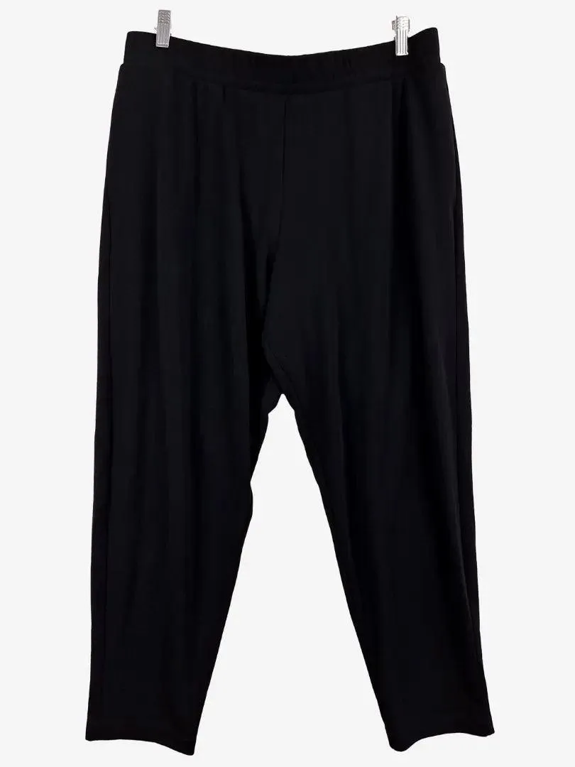 Mela Purdie Comfy Pull On Black Pants Size 16