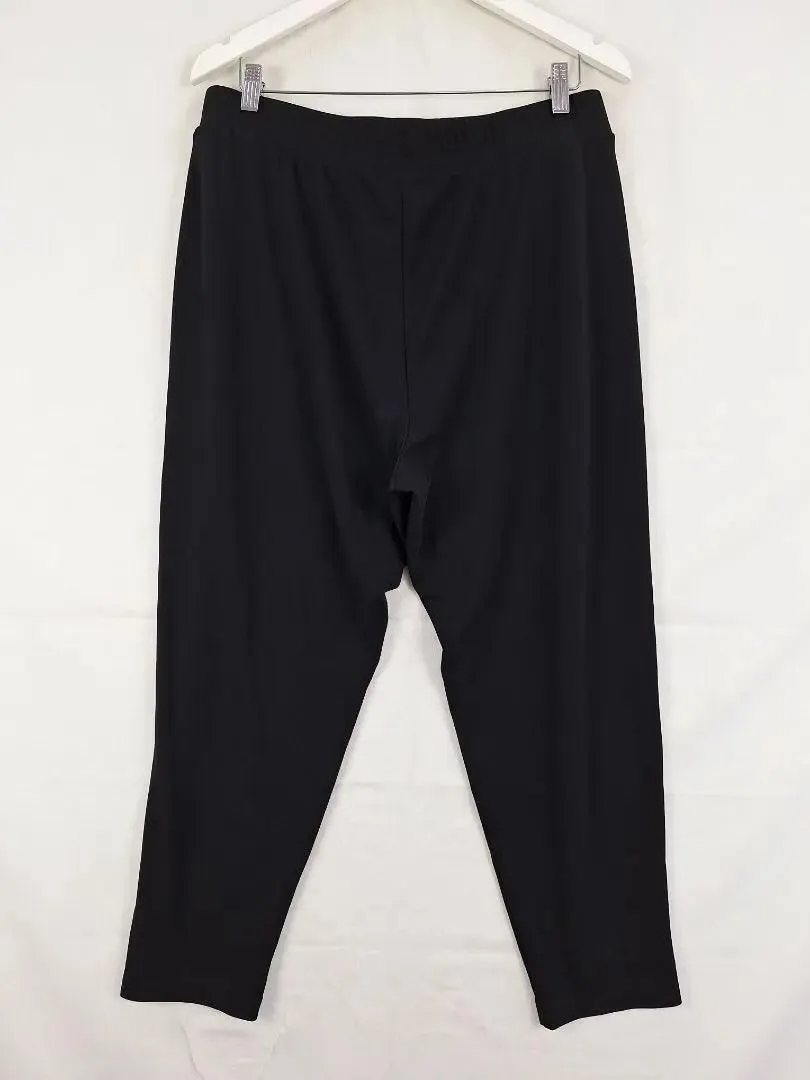 Mela Purdie Comfy Pull On Black Pants Size 16