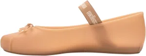 Melissa Sophie Jelly Flats for Women - Ballet Flats for Women Bow Applique & Strap, Slip-on Closed-Toe Women’s Jelly Shoes