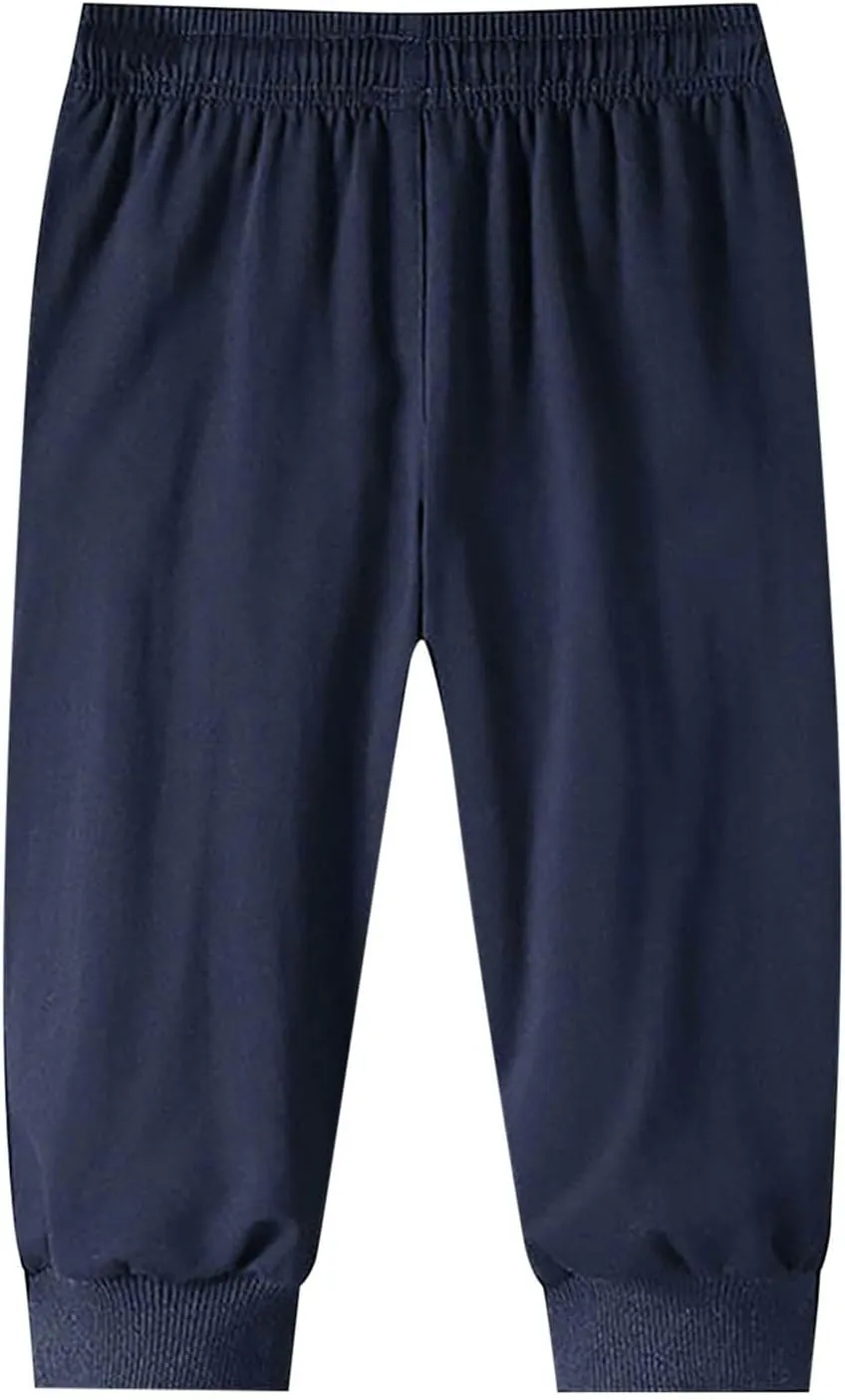 Men Cargo Combat Work Pants Casual Linen Stretchy Linen Pant Cuffed Hem Sweatpant Joggers Loose Fitness