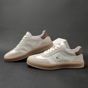 Men Soft Leather Fashion Flat Casual Shoes