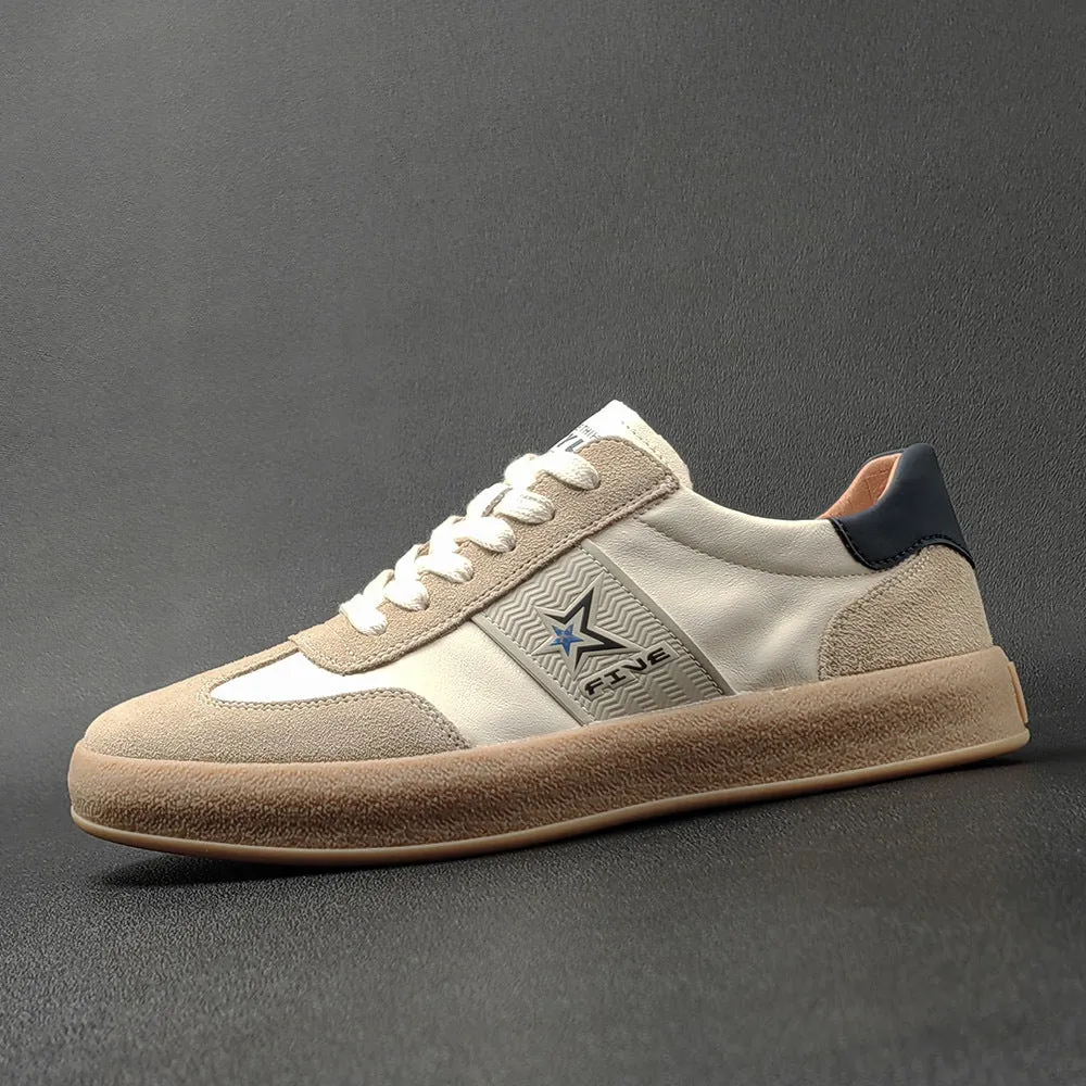 Men Soft Leather Fashion Flat Casual Shoes