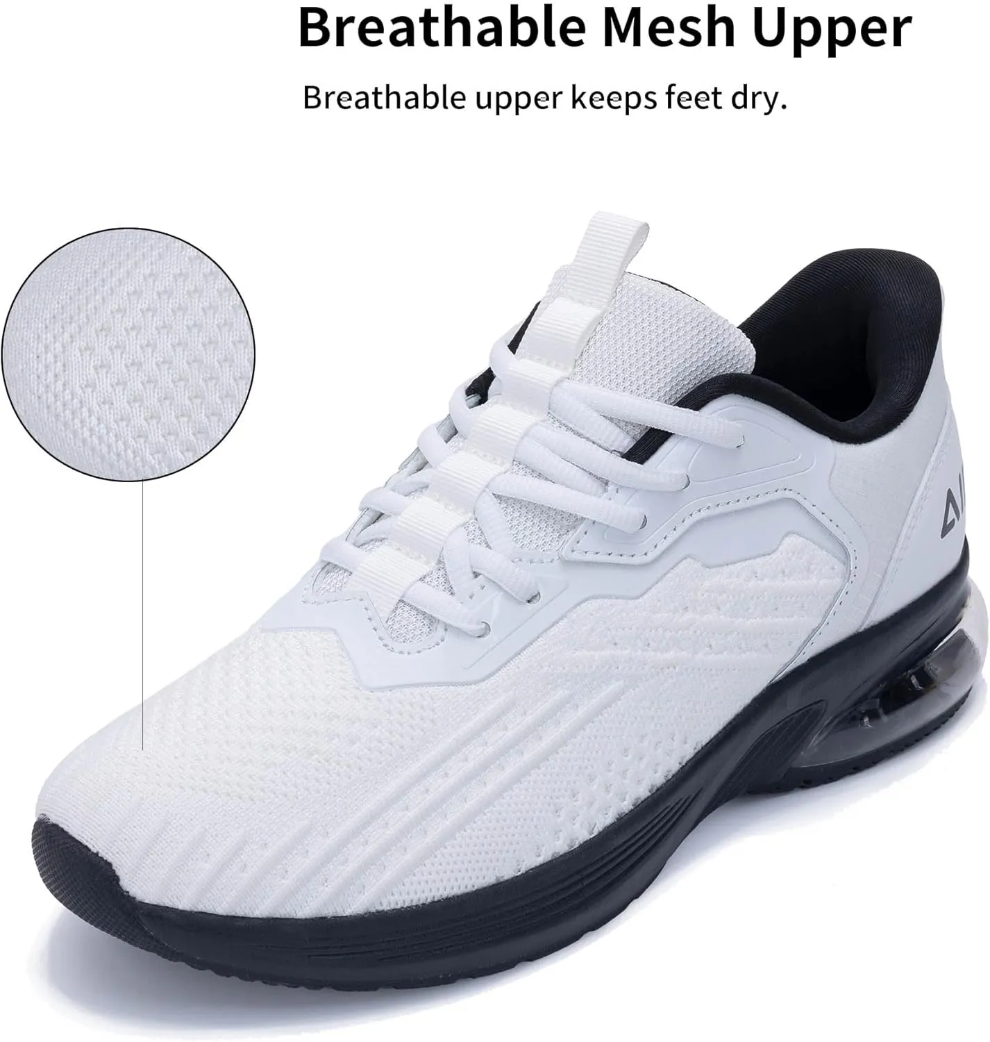 Mens Air Running Shoes Tennis Sneakers Trail Sport Athletic Sneakers for Gym Jogging Fitness Walking