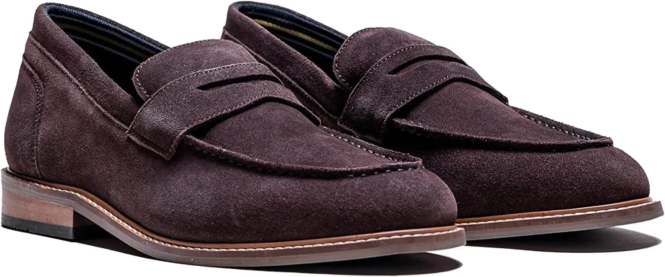 Men’s Casual Comfort Slip on Loafer Suede Semi-Formal Dress Shoes