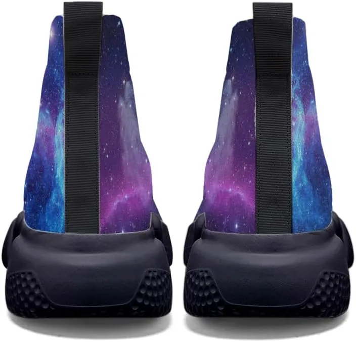 Men's Lightweight Running Shoes Casual Tennis Sports Breathable Knit Walking Non-Slip On Socks Women Sneakers Starry Sky Painted Graffiti