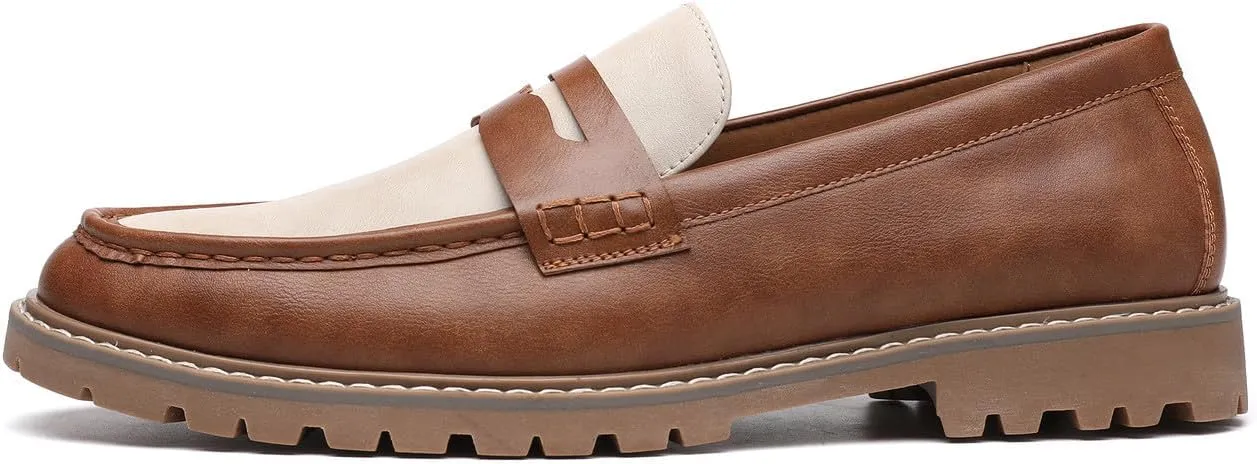 Mens Loafers Casual Dress Slip On Penny Loafers for Men Wedding Fashion Tuxedo Formal Shoes for Men