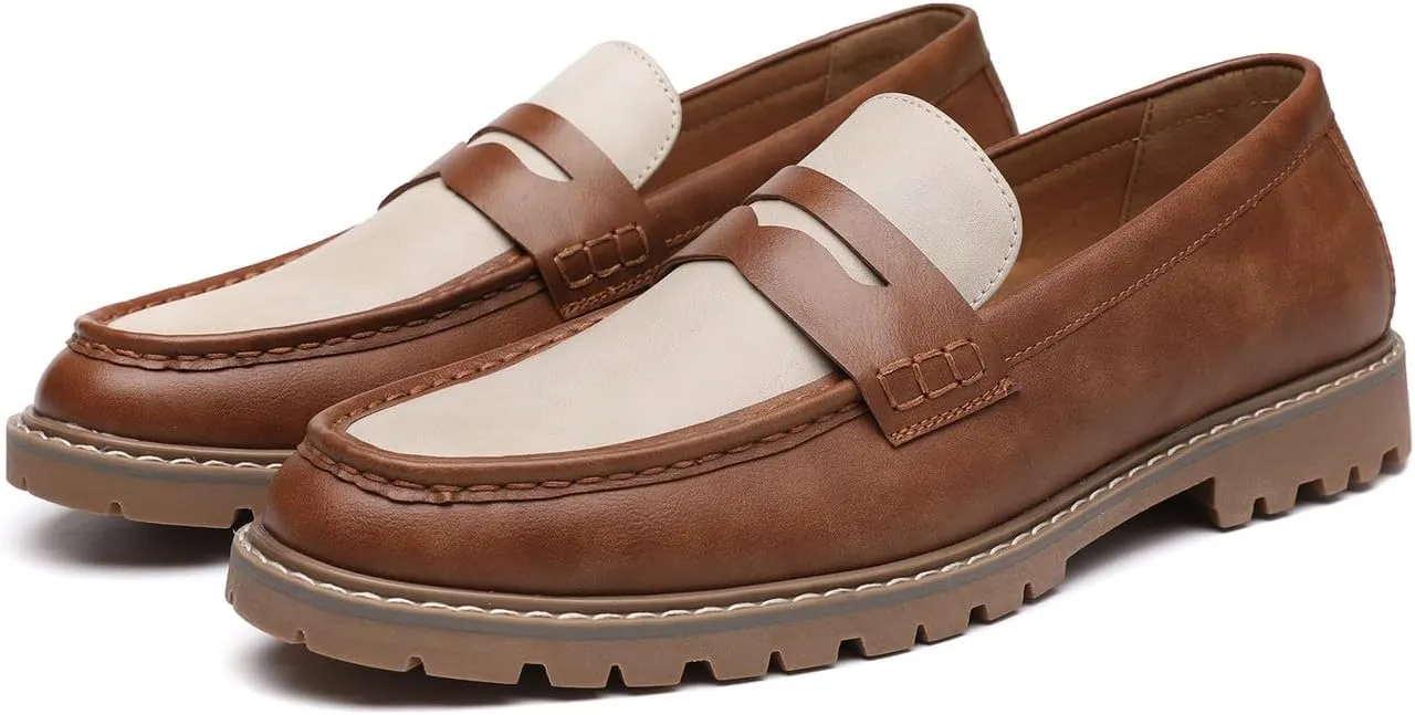 Mens Loafers Casual Dress Slip On Penny Loafers for Men Wedding Fashion Tuxedo Formal Shoes for Men