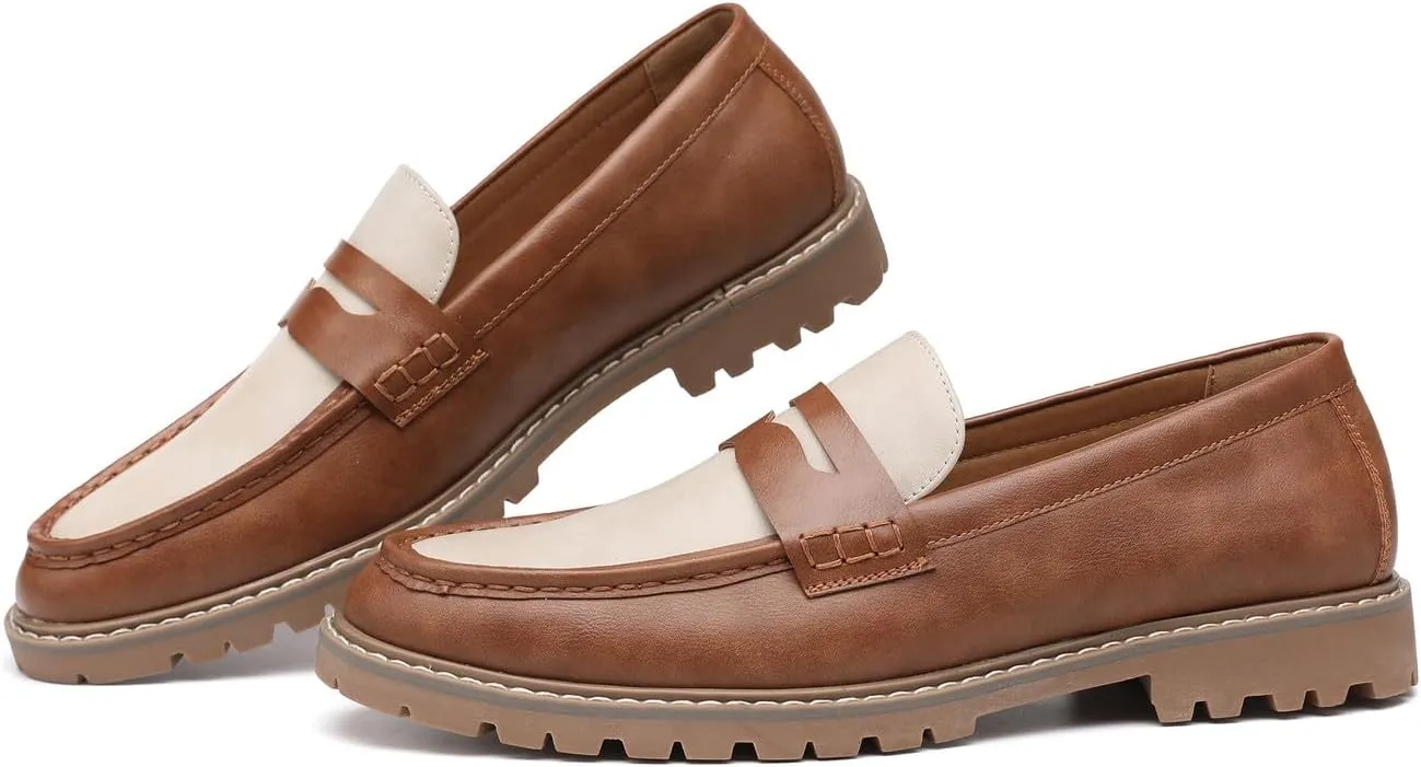 Mens Loafers Casual Dress Slip On Penny Loafers for Men Wedding Fashion Tuxedo Formal Shoes for Men