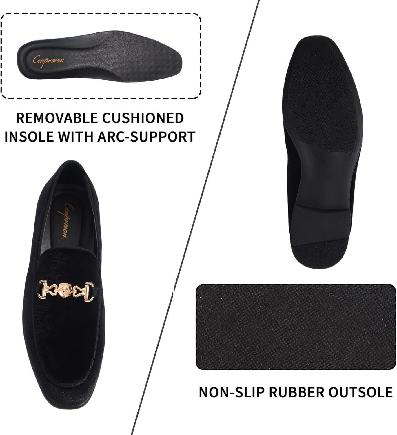 Men's Multiple Colors Penny Slip-on Velvet Loafer Suede Tuxedo Dress Shoes Luxury Smoking Slipper Party Prom Wedding Shoes Comfortable Lightweight