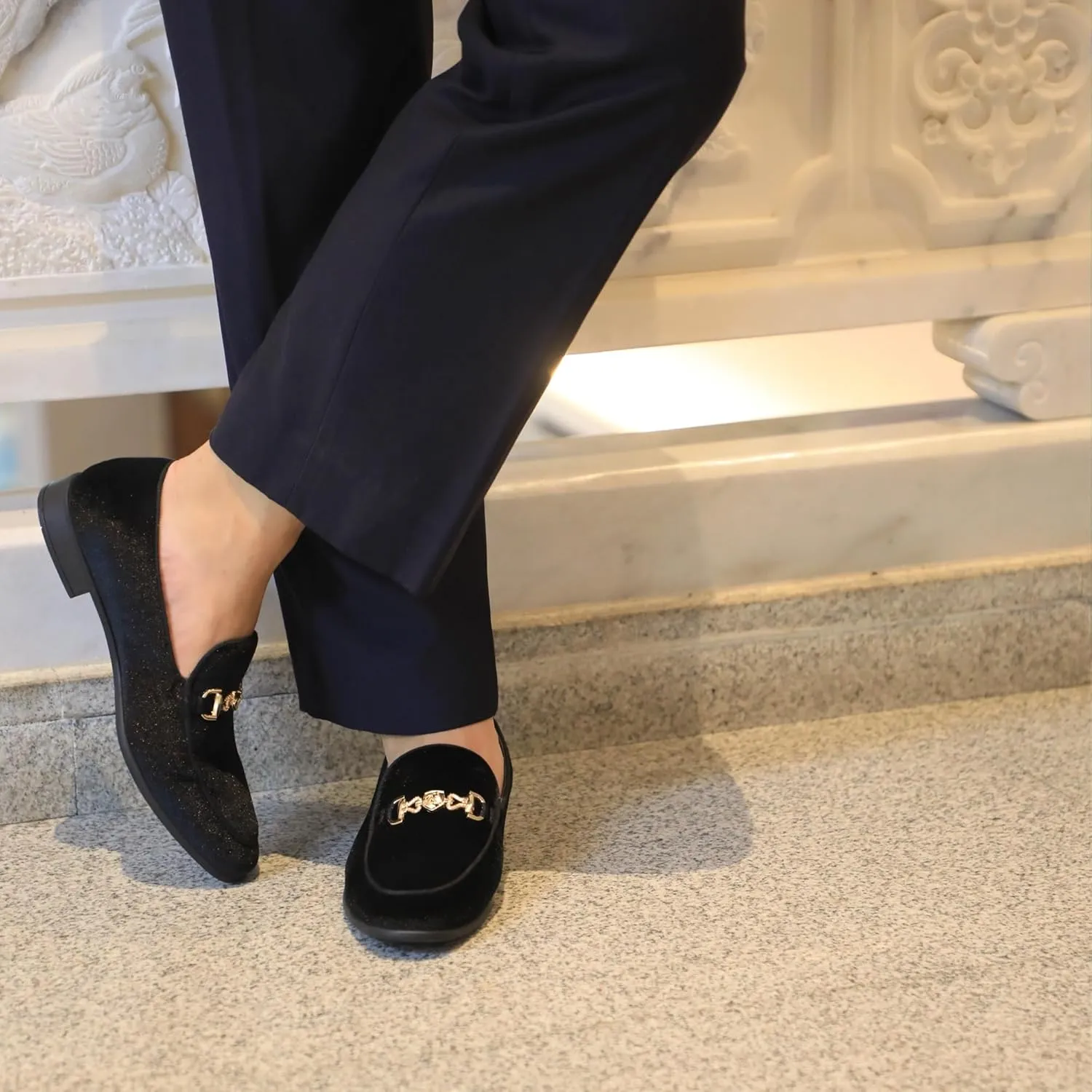 Men's Multiple Colors Penny Slip-on Velvet Loafer Suede Tuxedo Dress Shoes Luxury Smoking Slipper Party Prom Wedding Shoes Comfortable Lightweight