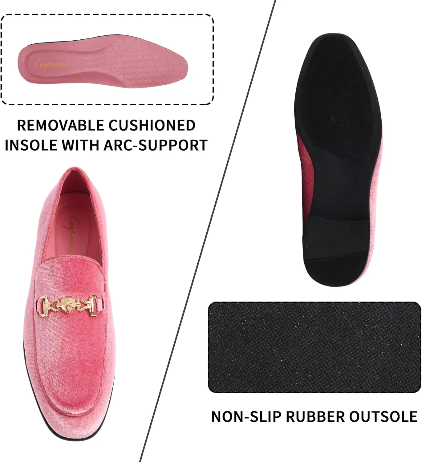 Men's Multiple Colors Penny Slip-on Velvet Loafer Suede Tuxedo Dress Shoes Luxury Smoking Slipper Party Prom Wedding Shoes Comfortable Lightweight