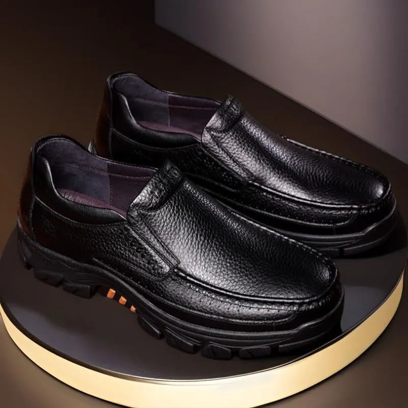 Men's Office Flats Slip On Pointed Toe Derbys Classic Formal Business Shoes Oxford Dress Shoes for Men