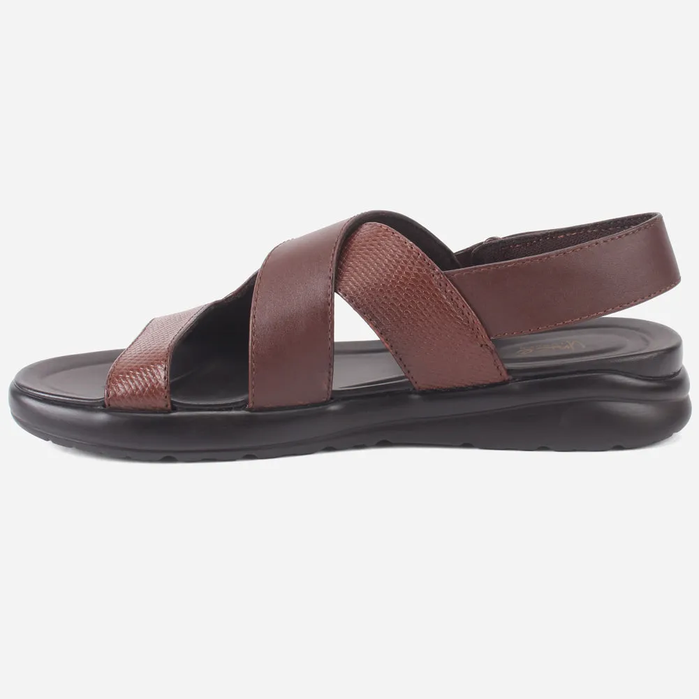 Mens "Rayan" Leather Comfy Casual Sandals