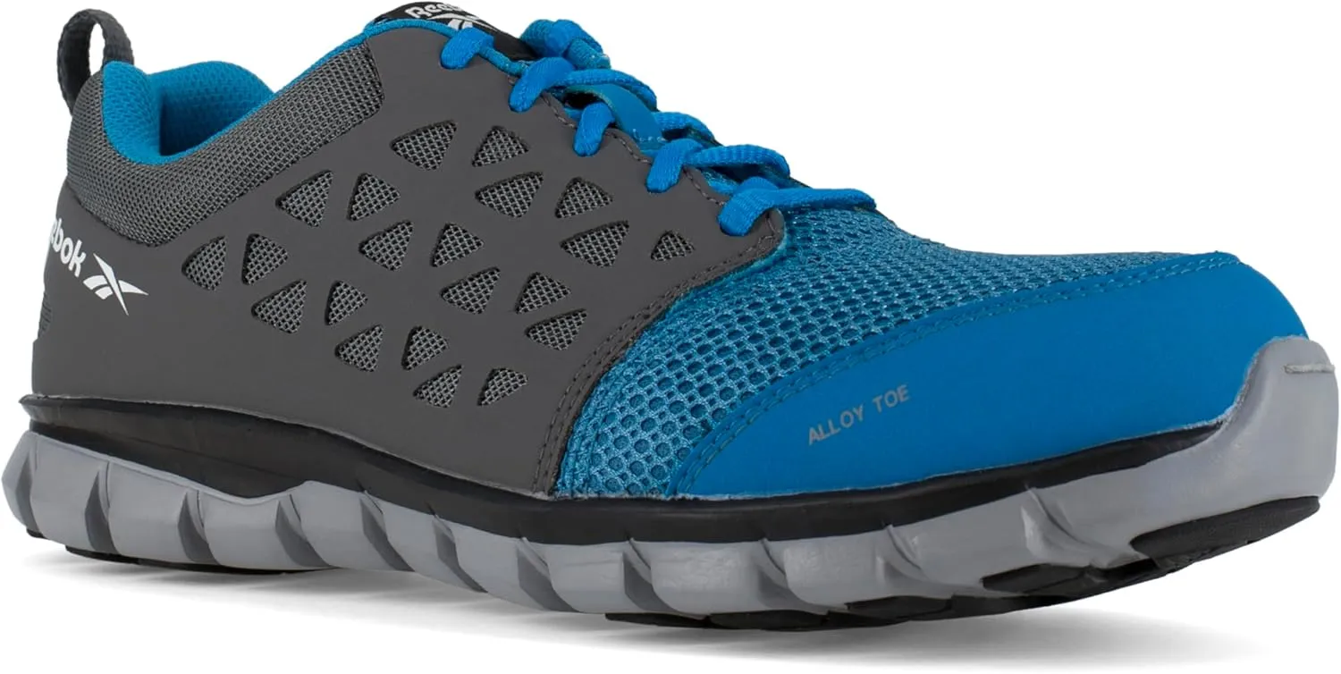 Men's Rb4040 Sublite Cushion Work Athletic Alloy Toe Shoe Blue and Grey Safety