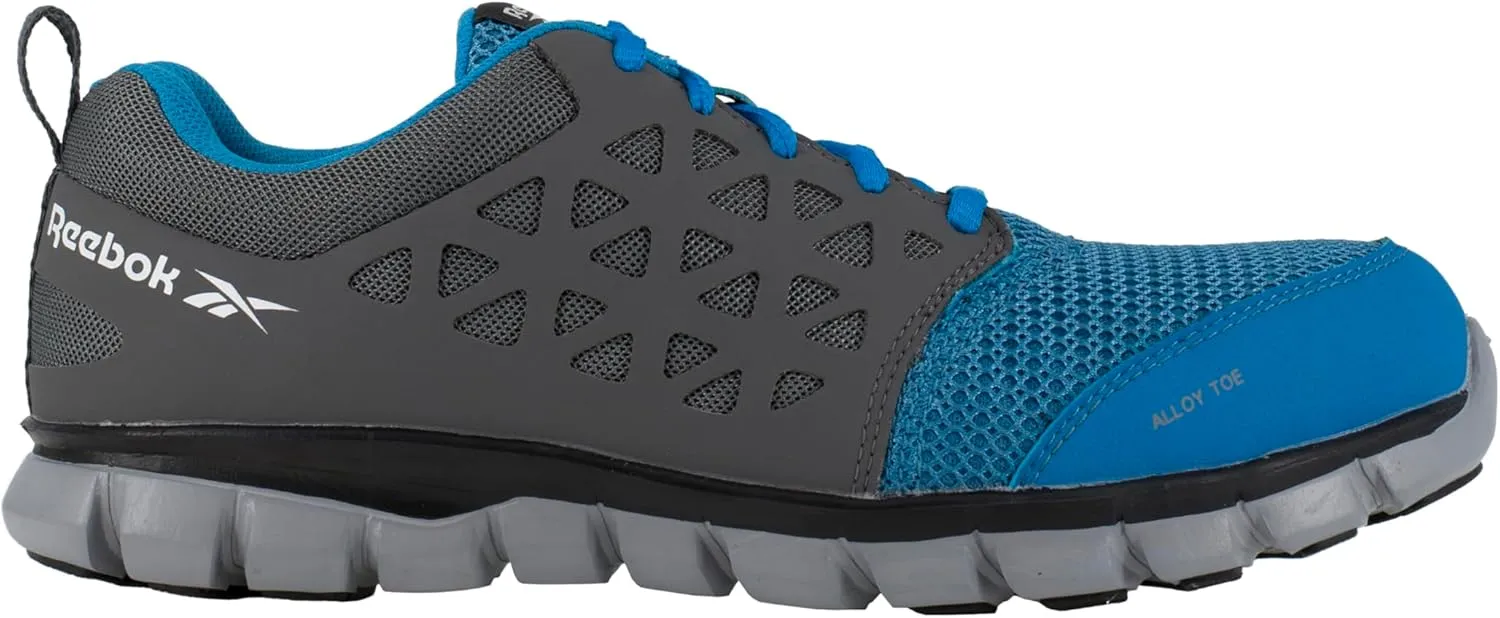 Men's Rb4040 Sublite Cushion Work Athletic Alloy Toe Shoe Blue and Grey Safety
