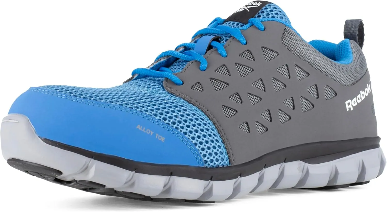 Men's Rb4040 Sublite Cushion Work Athletic Alloy Toe Shoe Blue and Grey Safety