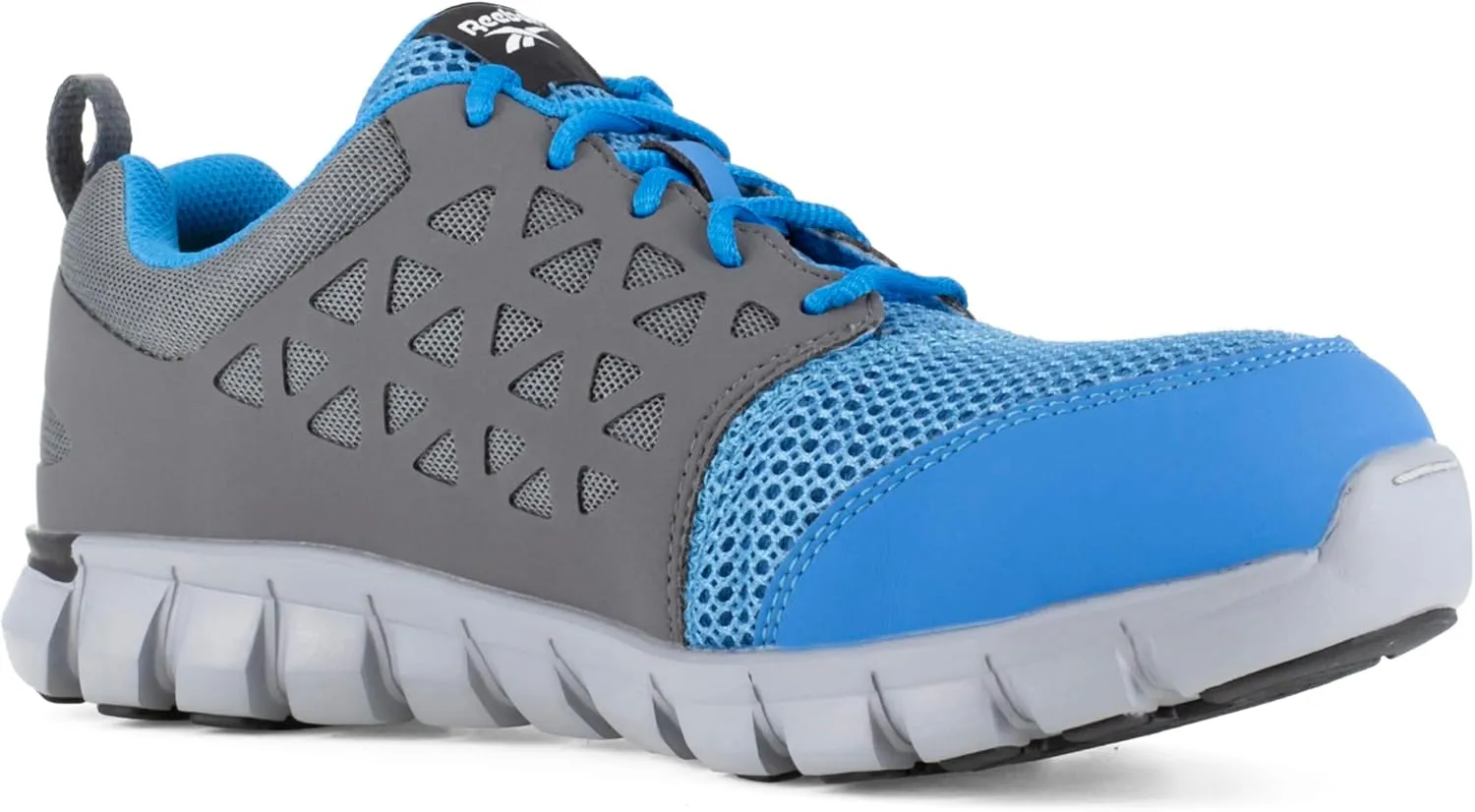 Men's Rb4040 Sublite Cushion Work Athletic Alloy Toe Shoe Blue and Grey Safety