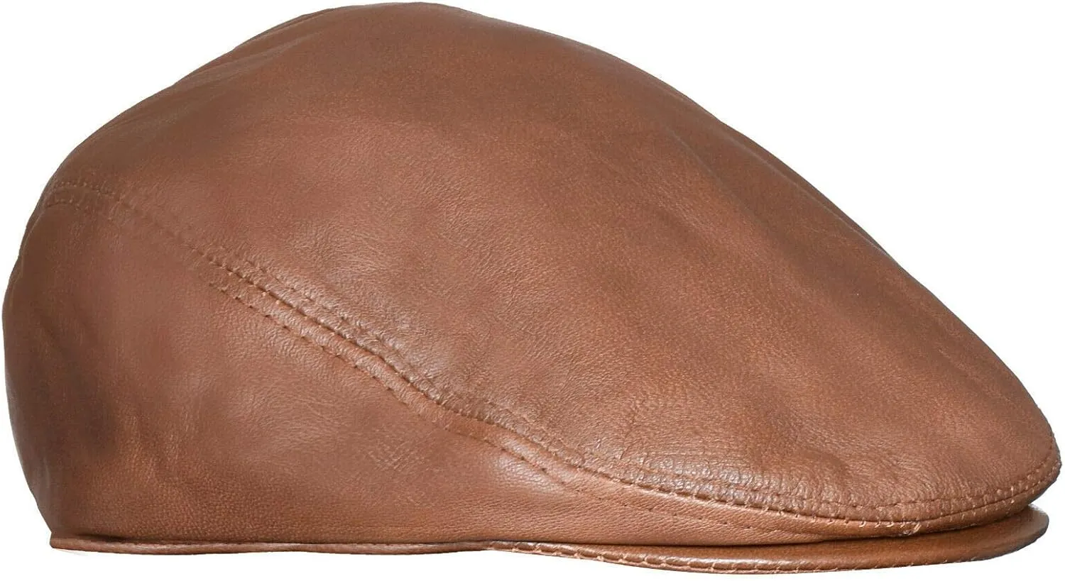 Men's Real Soft Leather Ivy Beret Newsboy Gatsby Golf Cabbie Flat Cap Hats