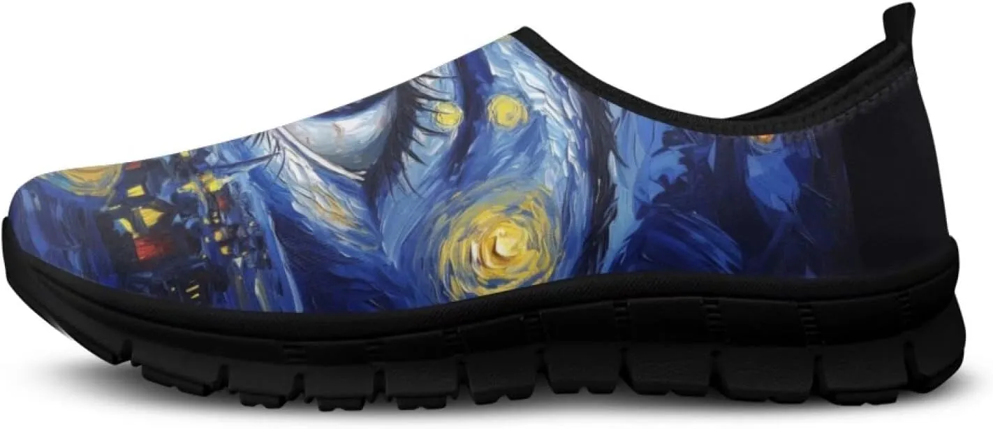Men's Slip On Sneakers Comfy Slip On Running Shoes Men Walking Loafers Breathable