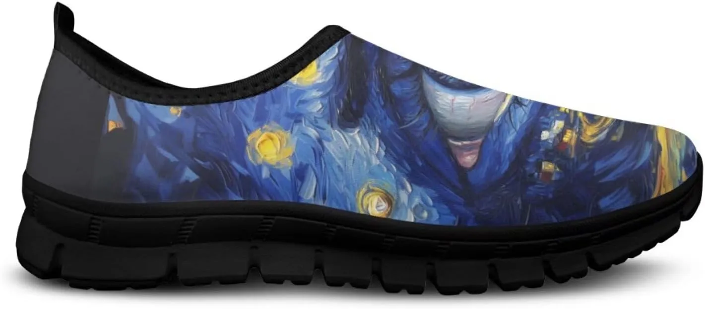 Men's Slip On Sneakers Comfy Slip On Running Shoes Men Walking Loafers Breathable