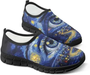 Men's Slip On Sneakers Comfy Slip On Running Shoes Men Walking Loafers Breathable
