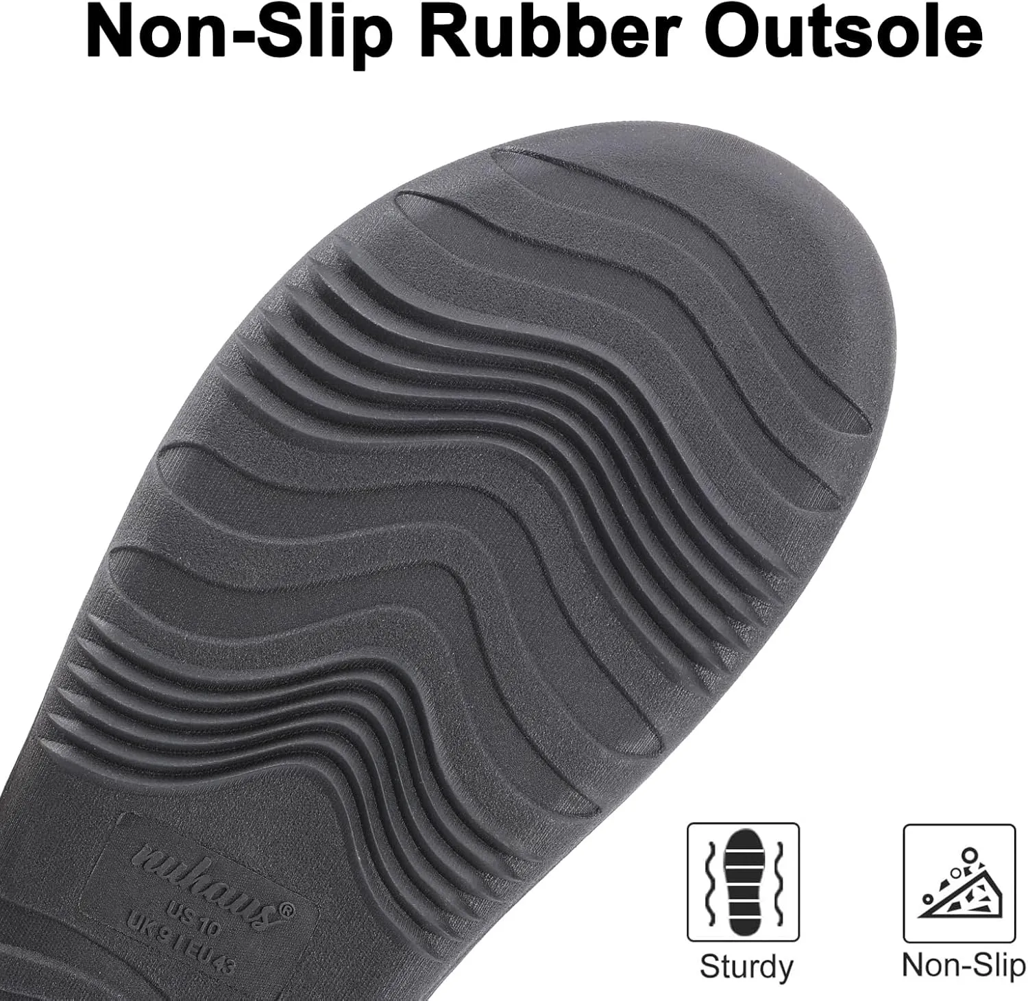 Mens Slippers Outdoor Memory Foam Slip On Indoor House Shoes Loafers