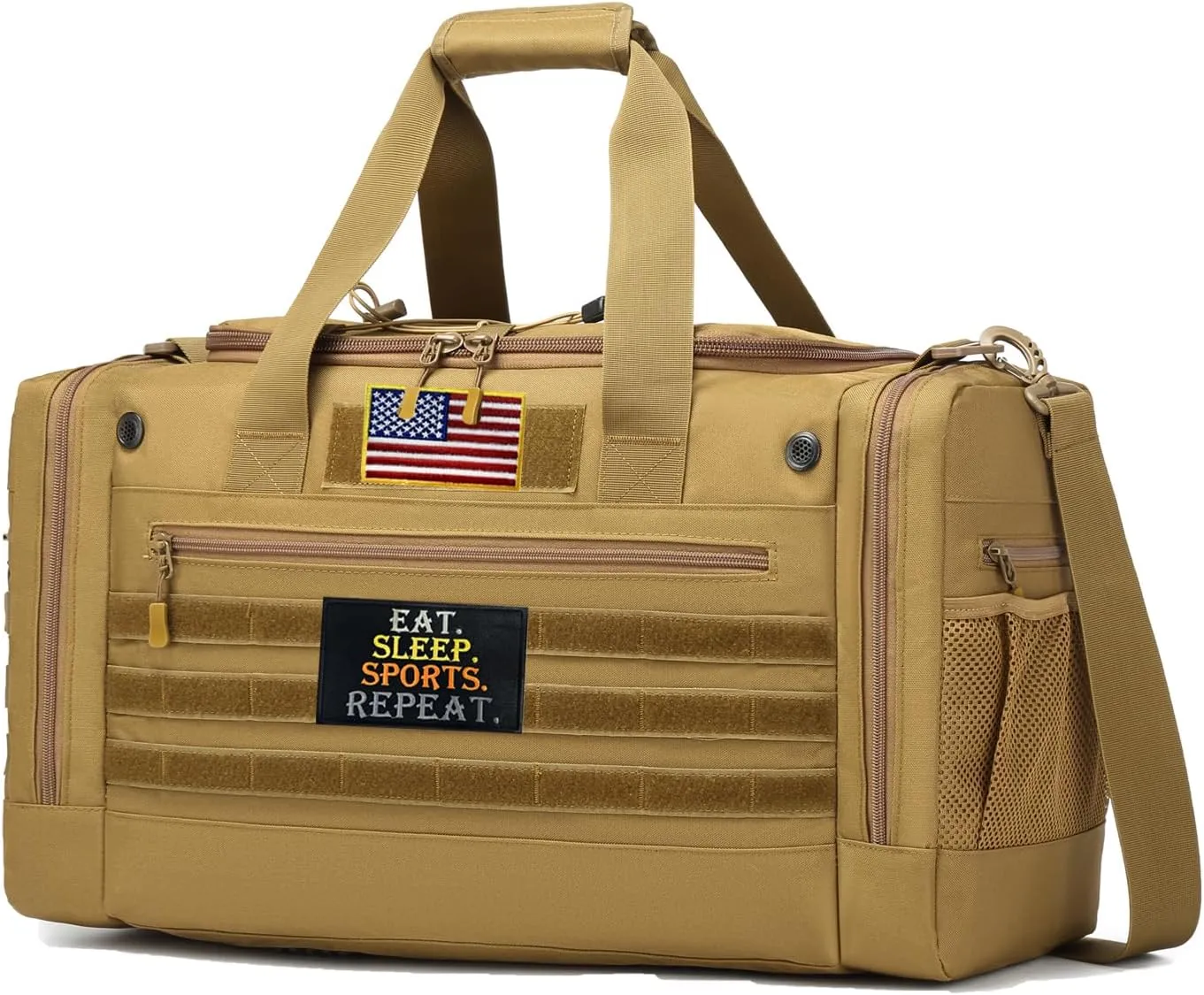 Men's Sneaker Bag for Travel 45L Sports Gym Duffle Bag with 2 adjustable Dividers & Shoulder Strap