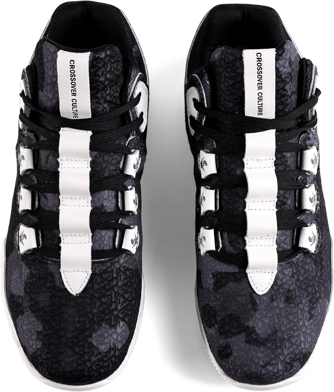 Mens Sniper Basketball Shoes - Flexible Full Grain Leather and Air Mesh Low Top Basketball Shoes for Men