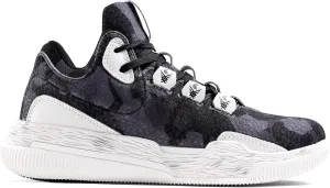 Mens Sniper Basketball Shoes - Flexible Full Grain Leather and Air Mesh Low Top Basketball Shoes for Men