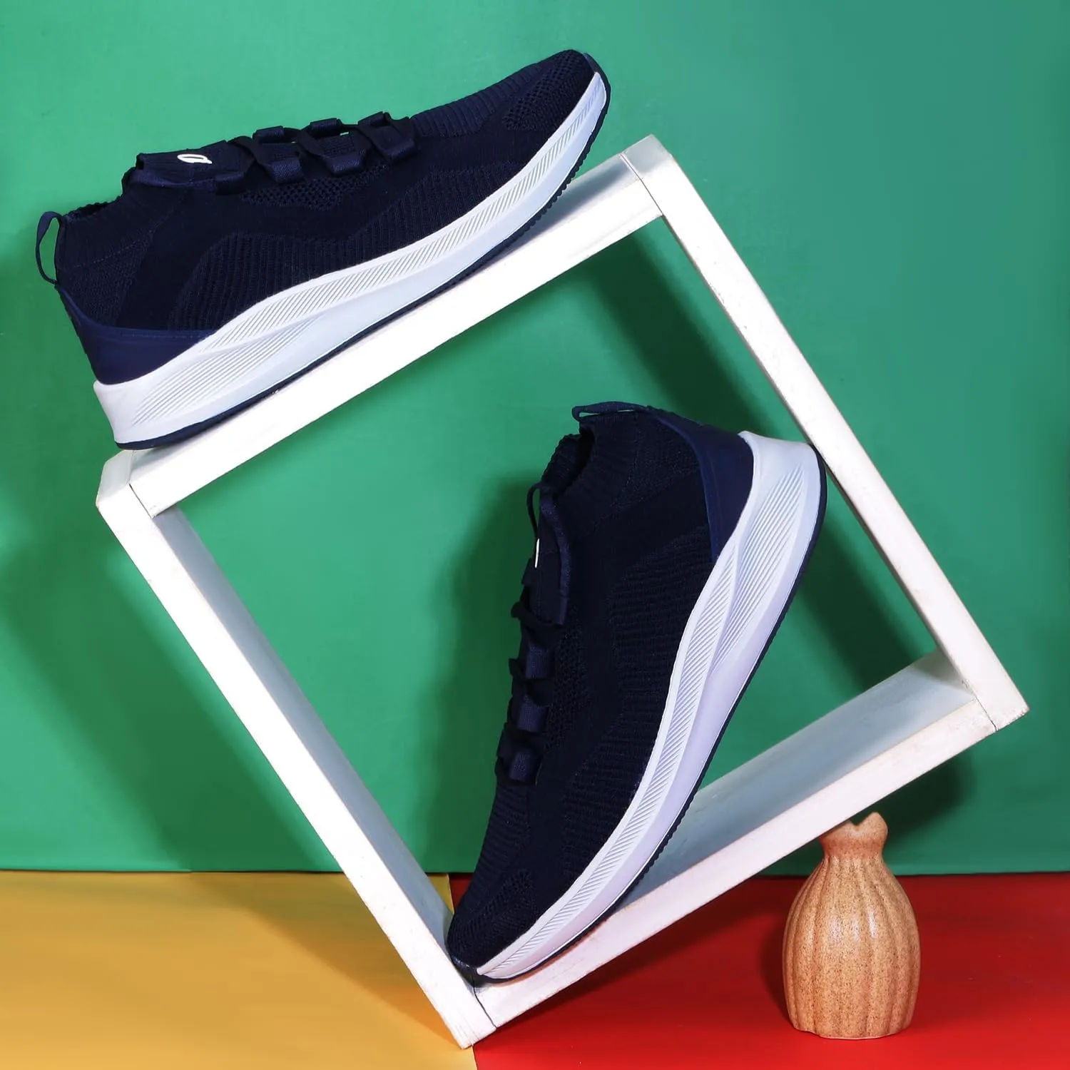 Men's Sports Shoes with Memory Foam Cushioned Insole| Running Walking Gym Training Jogging Athletics| Comfortable & Stylish| Casual & Lightweight| Slipon Sneaker Gent's Boy's D-2007