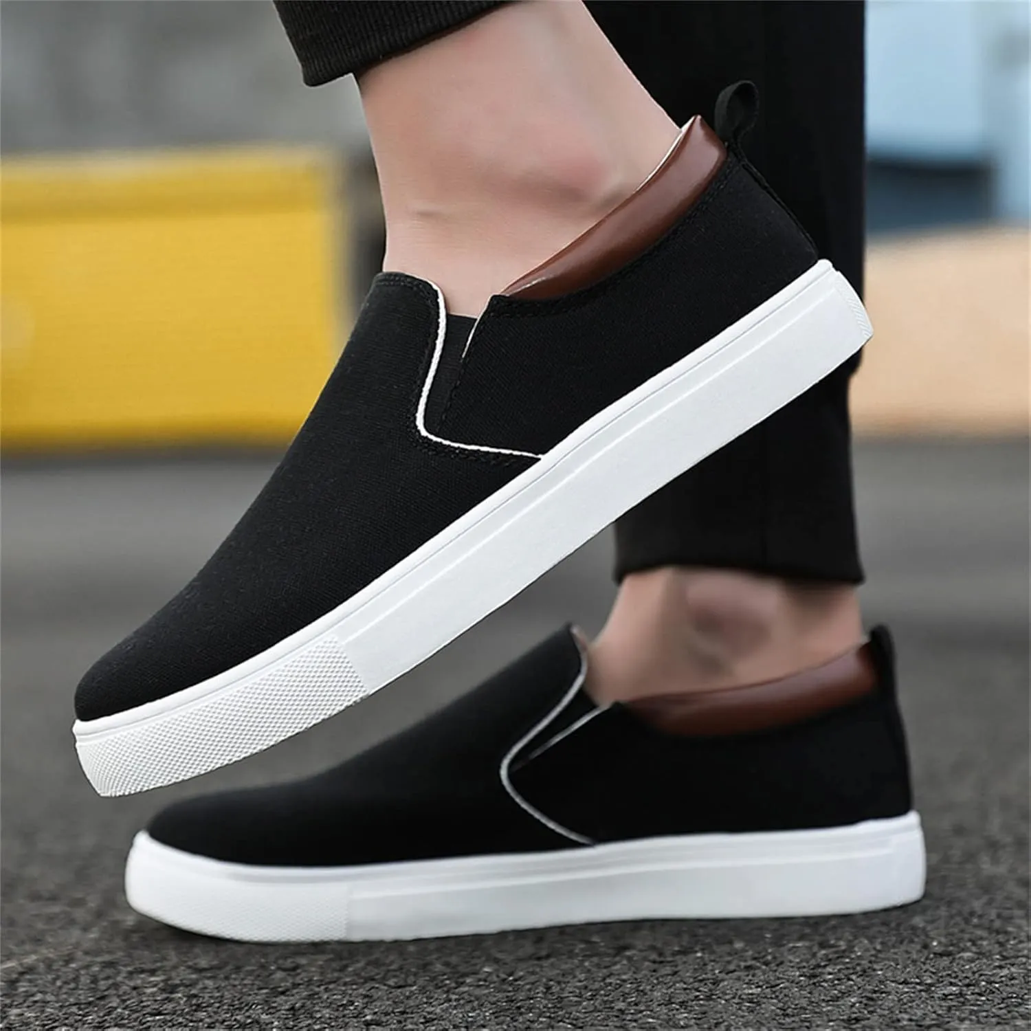 Men's Stretch Memory Foam Shoes Breathable and Light Outdoor Comfy Walking Shoe Business Casual Versatile Shoes