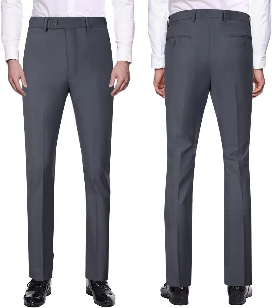 Mens Suits Vest Pants Set 2 Pieces Slim Fit Wedding Groomsmen Suit for Men Formal