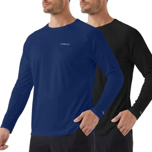 Men's Sun Protection Shirts UV SPF UPF 50  Long Sleeve Rash Guard Fishing Running Swim Quick Dry Lightweight
