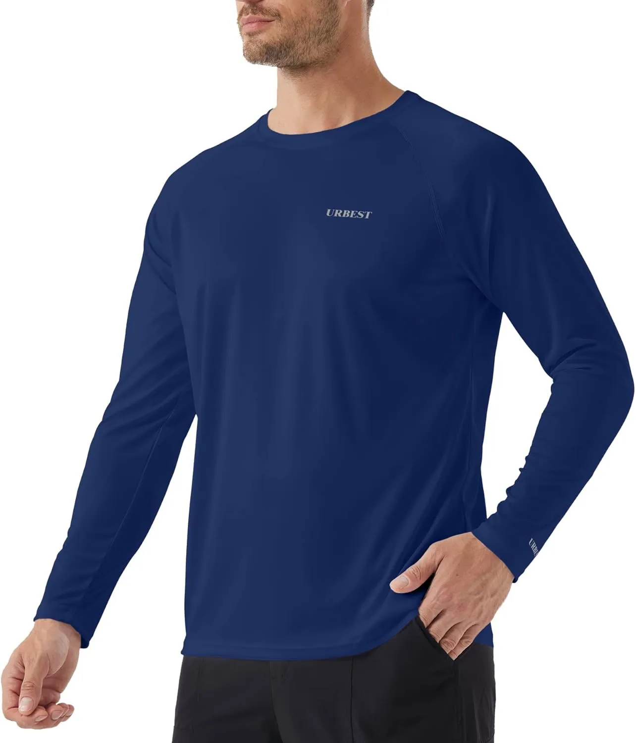 Men's Sun Protection Shirts UV SPF UPF 50  Long Sleeve Rash Guard Fishing Running Swim Quick Dry Lightweight