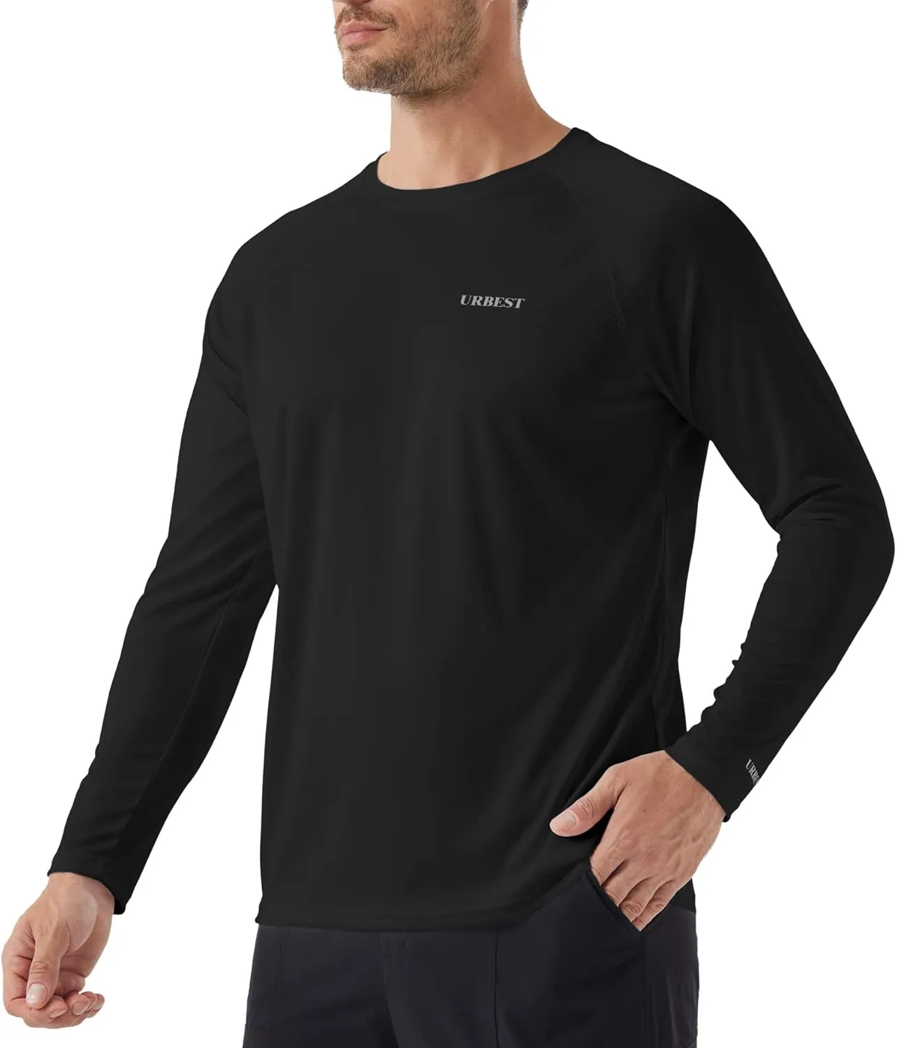 Men's Sun Protection Shirts UV SPF UPF 50  Long Sleeve Rash Guard Fishing Running Swim Quick Dry Lightweight