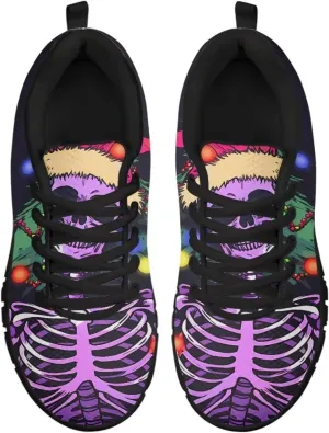 Men's Supportive Running Shoes Lace-Up Non Slip Tennis Sneakers Breathable Comfort Outdoor Shoes for Athletic US 5-14 Black Sole
