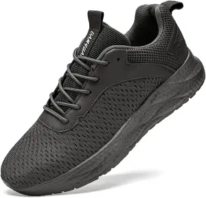 Mens Walking Shoes Running Trainers Sneakes Athletic Gym Fitness Sport Shoes Non Slip Breathable Mesh Comfortable Workout Fashion Slip On