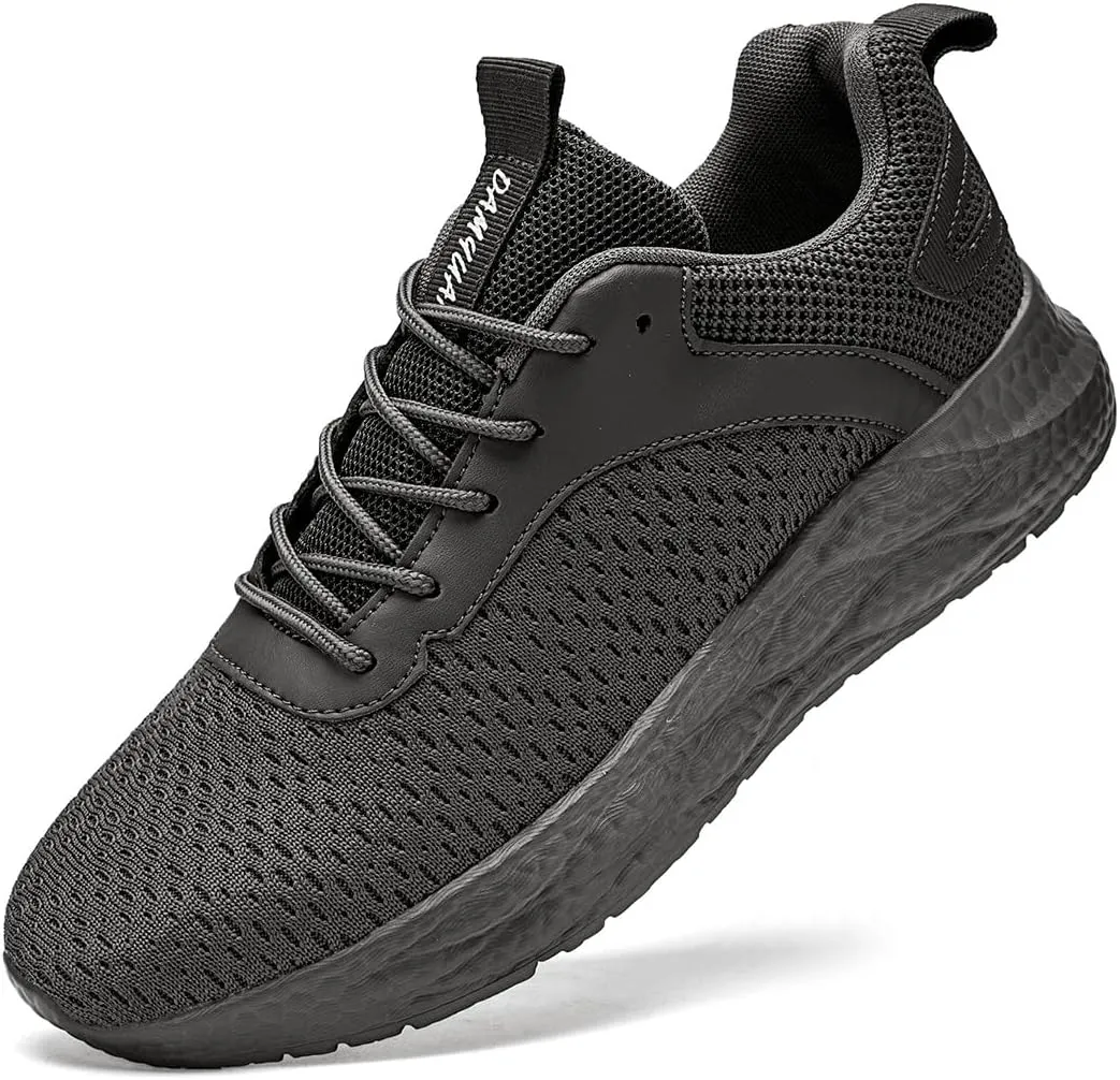 Mens Walking Shoes Running Trainers Sneakes Athletic Gym Fitness Sport Shoes Non Slip Breathable Mesh Comfortable Workout Fashion Slip On