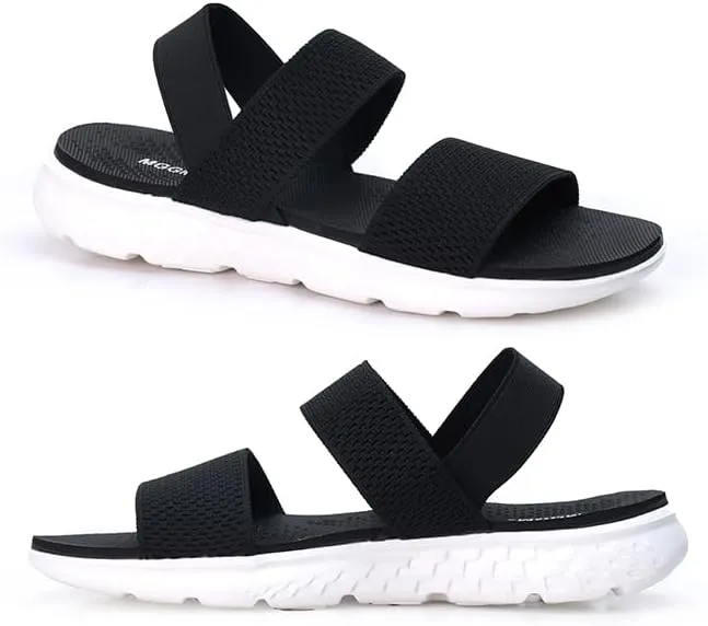 MGGMOKAY Womens Flat Sandals Fashion Soft Comfort Walking Sandals