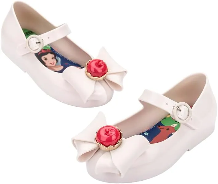 mini melissa Girl's Sweet Love   Disney Princess Mary Jane Jelly Flat for Toddlers & Babies - Jelly Shoes for Little Girls with Adjustable Strap & Side Buckle