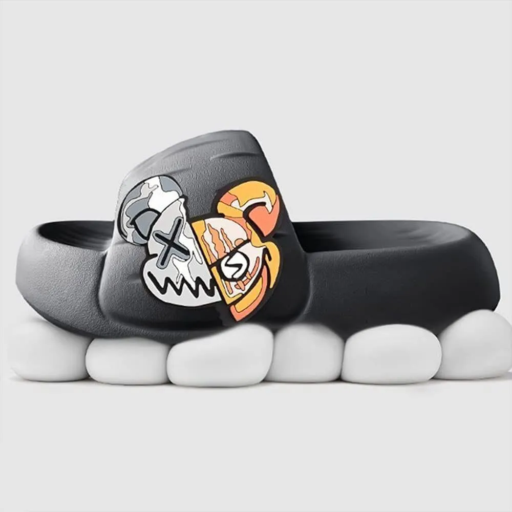 MOLERFO Pillow Slides for Women and Men | Shower Slippers Bathroom Sandals | Extremely Comfy | Cushioned Thick Sole